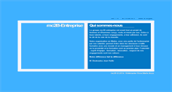 Desktop Screenshot of mc2b-entreprise.com